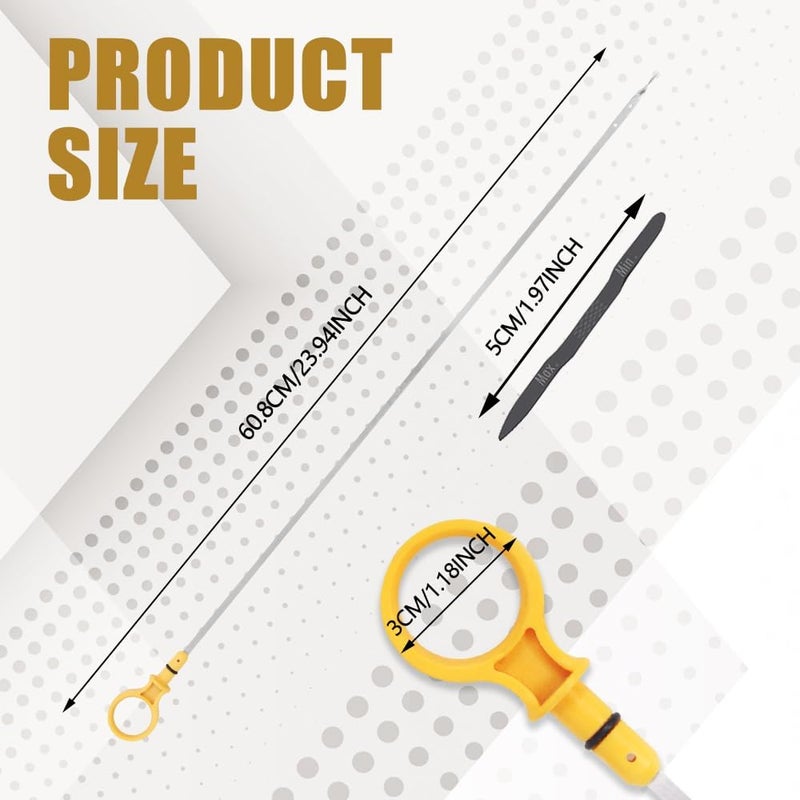HEVLE Engine Oil Dipstick, Oil Dipstick Replacement, CJ5Z-6750-A Dip Atick for Checking Oil, Car Accessories Engine Oil Level Dipstick Fit for Ford Lincoln 2.0L Fluid Oil Stick - Image 2